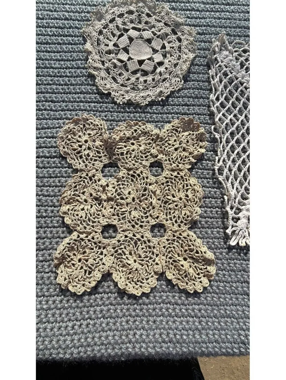 Vintage Lot of 3 Doilies